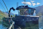 Den nye båten til Wilsgård Fiskeoppdrett har elektriske fremdriftsmotorer.