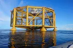 Havmerden til Salmar «Ocean Farm 1» ved lokaliteten Håbranden utenfor Frøya i Sør-Trøndelag.