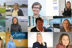 F.v. Eva Kristoffersen, Synnøve Grinnen Ervik, Anne Sofie Utne, Lina Braanaas Utne, Linda Aase, Marianne Bendiksen, Line Ellingsen, Bjørg Mette Holmefjord Antonsen, Åse Marie Valen Olsen, Nina Grieg, Alice Øksheim, Elin Tveit Sveen, Karina Antonsen Hjelle og Marte Hatlevik er alle sjefer i oppdrettsselskap.