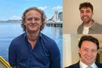 Mathias Sagevik, Øystein Hatlestad Hovland og Matias Alexander Baltazar Birkeland står bak Salmon City-arrangementet.