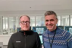 Roy-Tore Rikardsen t.v. tar over sjefsrollen i Salten N950 etter Johan Edvard Andreassen, som var med å starte selskapet i 1993.