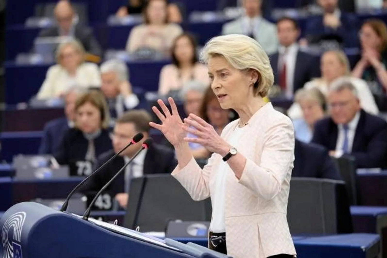 La presidente della Commissione europea Ursula Von der Leyen.