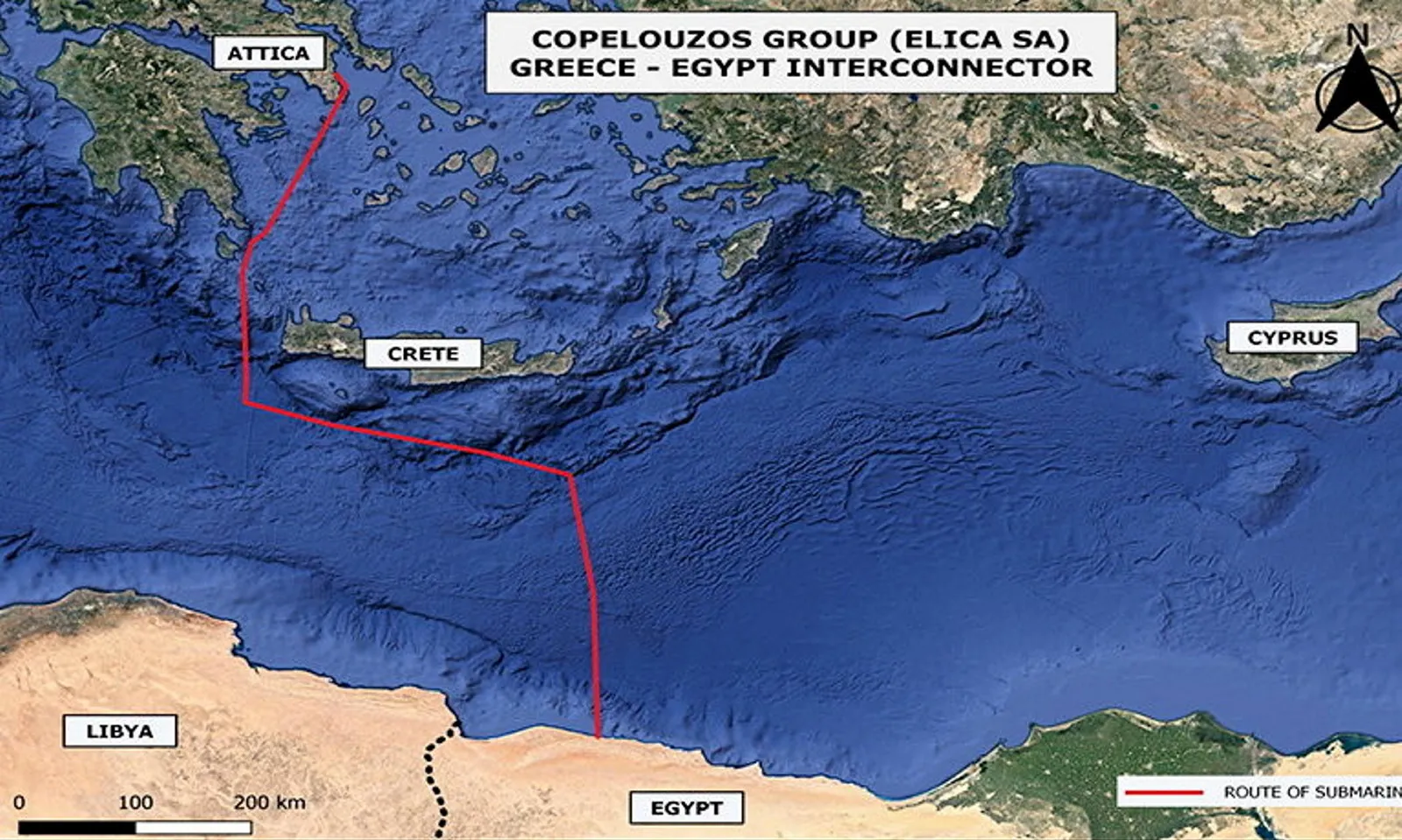 Il percorso proposto per l'interconnessione GREGY.