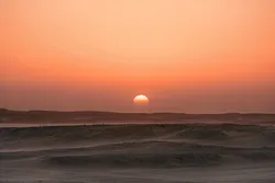Sunset in the sunny Dhofar region of southern Oman.