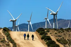 Some of the turbines at the 947MW Alta wind farm in California, owned by Clearway Energy (formerly NRG Yield).