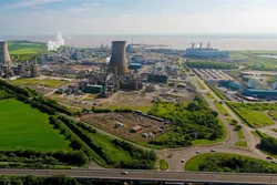 Saltend Chemicals Park in Hull, northeast England, where Equinor's planned H2H Saltend blue-hydrogen plant would be built.