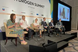 The heated heating discussion at the FT Hydrogen Summit earlier this month. From left: Nathalie Thomas, Phil Caldwell, Clementine Cowton, David Watson, Hari Vamadevan, Richard Lowes.