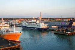 Norwegian Gannet ved havn i Hirtshals