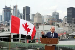 German Chancellor Olaf Scholz during the state visit to Canada