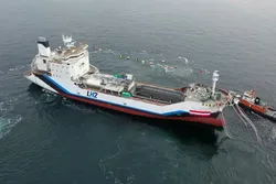 The world's first liquiefied hydrogen carrier, the Suiso Frontier